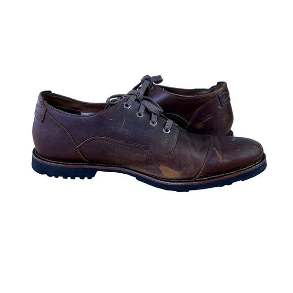 Timberland Shoes Oxford Mens 9.5 US Brown Kendrick Leather Lace Up A1NDI A3119 - Picture 6 of 11